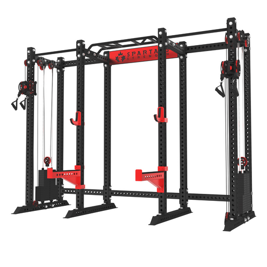 Spartaks Strength KB2408 8-Post Ultimate Bodybuilding Station (3”×3”, 9-Gauge Steel)