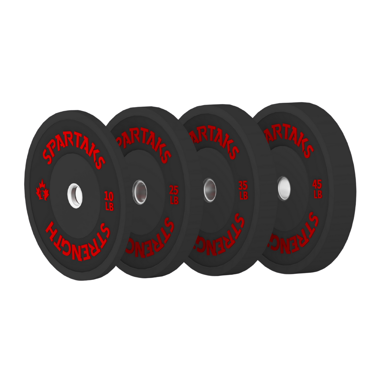 Spartaks High Performance Bumper Plates (10LB to 55LB)