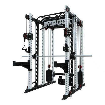 Spartaks Strength KB2407 7 Post Full Rack Smith Machine Functional Trainer