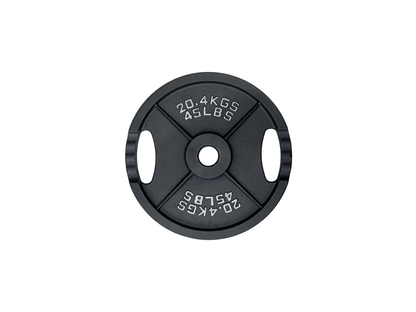Spartaks Strength Cast Iron Olympic Weight Plates (10–45LB 230LB Set) 45lb weight plate for strength training