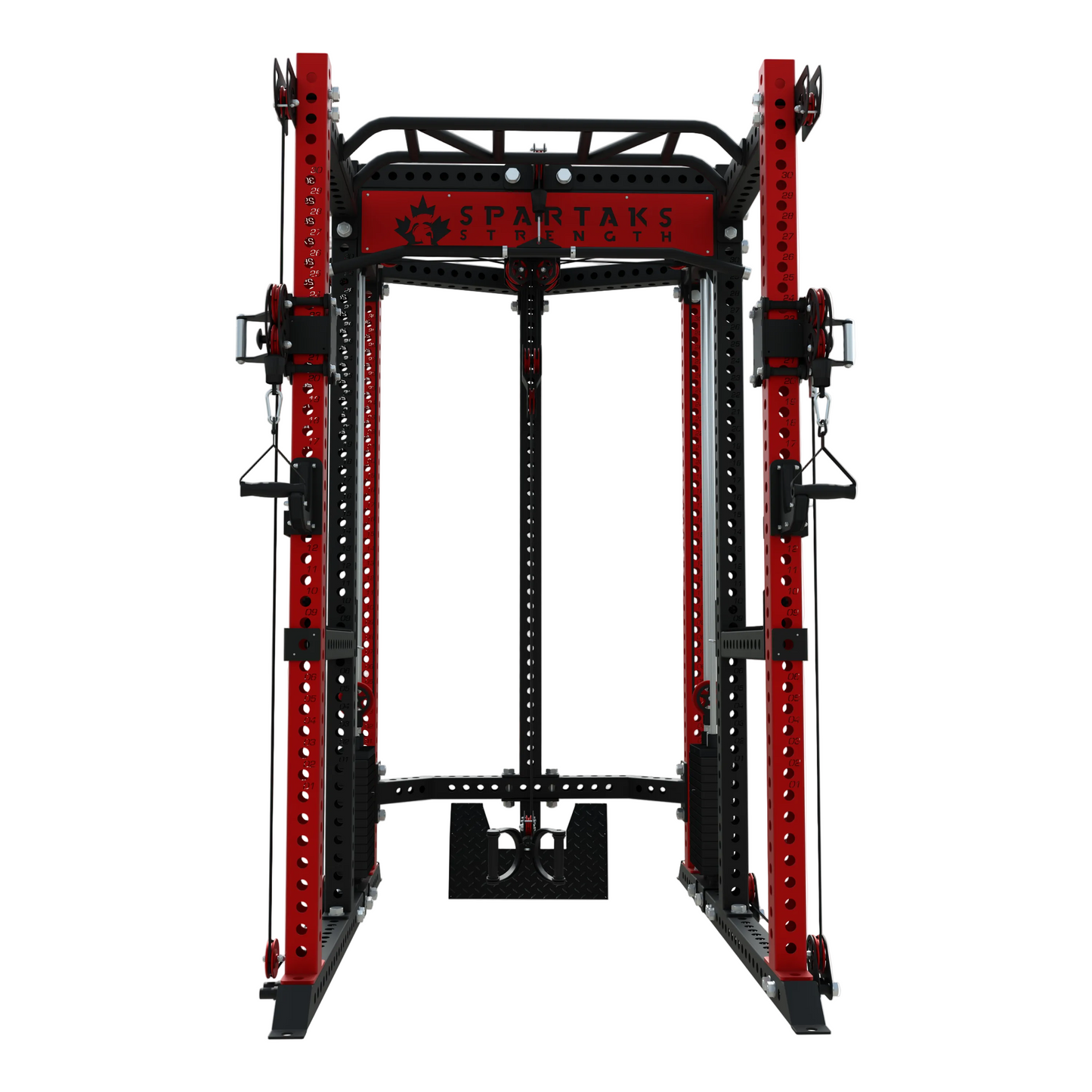Spartaks Strength KB2407 7 Post Full Rack Smith Machine Functional Trainer