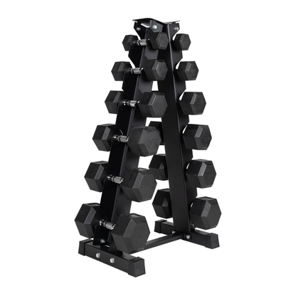 Spartaks Strength 210lb Dumbbell Set with Vertical Rack