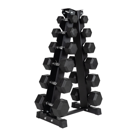 Spartaks Strength 210lb Dumbbell Set with Vertical Rack