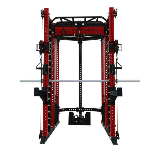 Spartaks Strength KB2407 7 Post Full Rack Smith Machine Functional Trainer