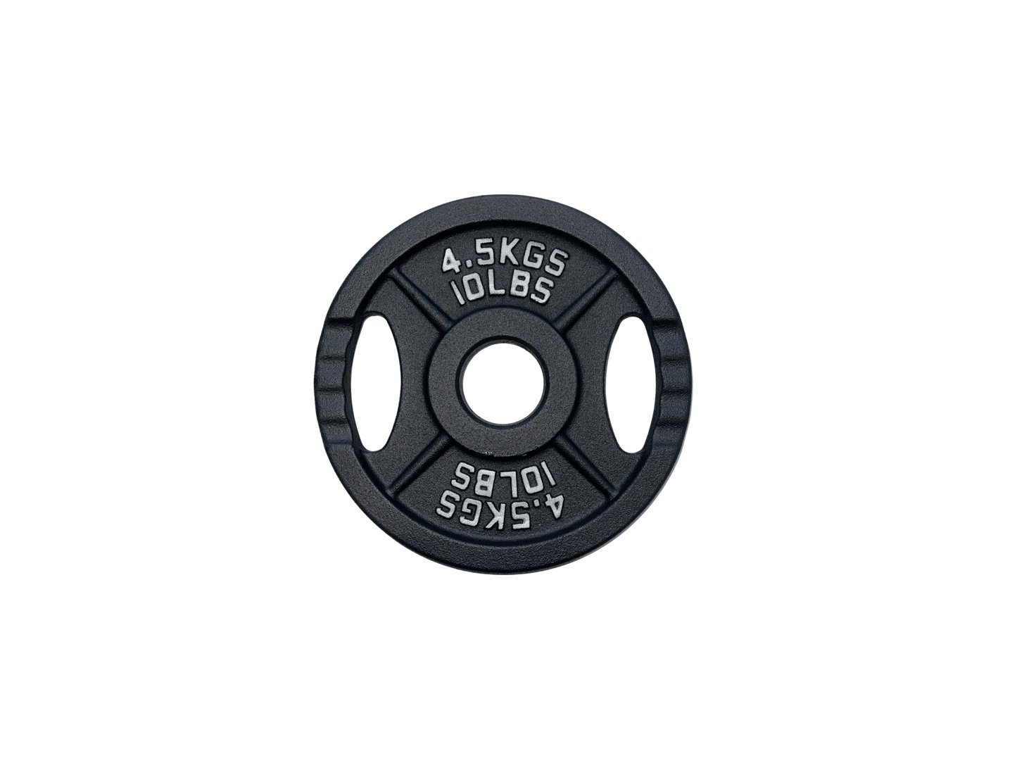 Spartaks Strength Cast Iron Olympic Weight Plates (10–45LB 230LB Set) 10lb weight plate for gym equipment.