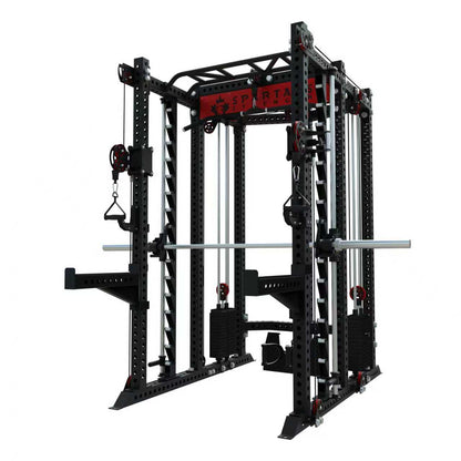 Spartaks Strength KB2407 7 Post Full Rack Smith Machine Functional Trainer