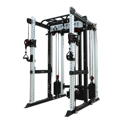 Spartaks Strength KB2407 7 Post Full Rack Smith Machine Functional Trainer