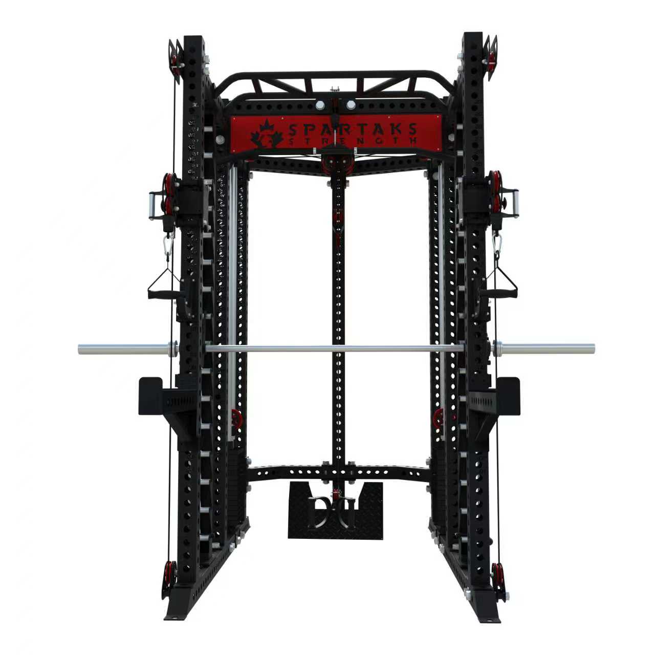 Spartaks Strength KB2407 7 Post Full Rack Smith Machine Functional Trainer
