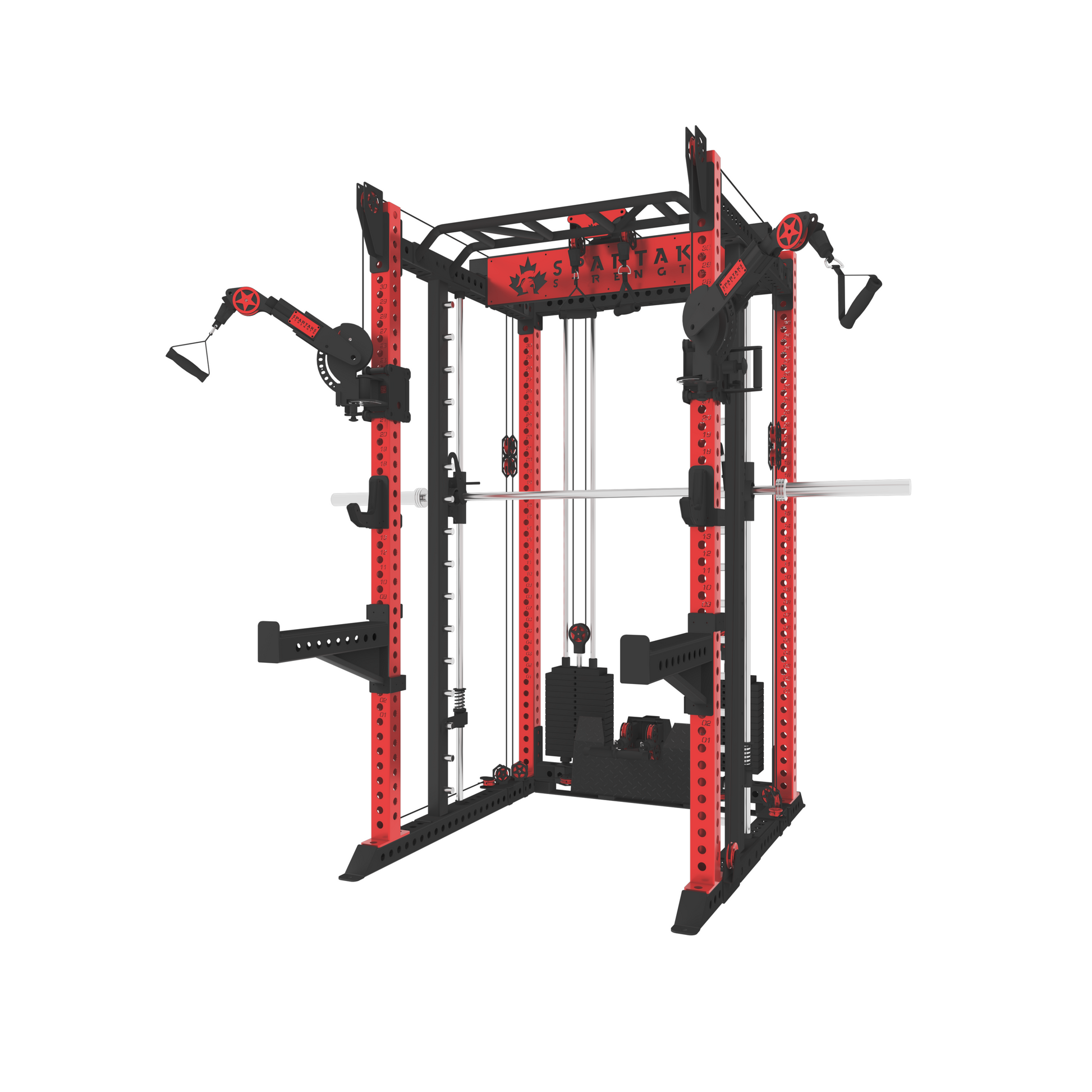 KB2406 6-Post Functional Trainer/ Smith Machine - Spartaks Strength