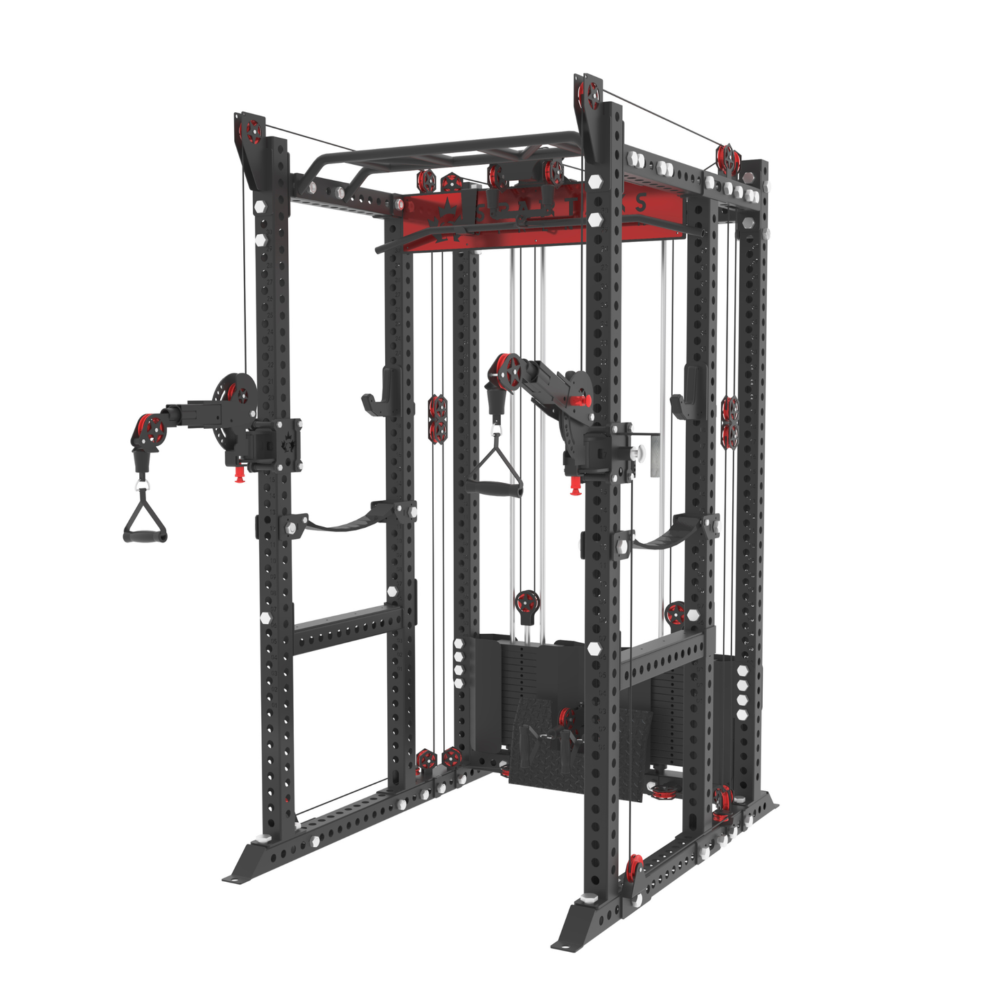 KB2406 6-Post Full Rack Functional Trainer 3"X3" 9-Gauge