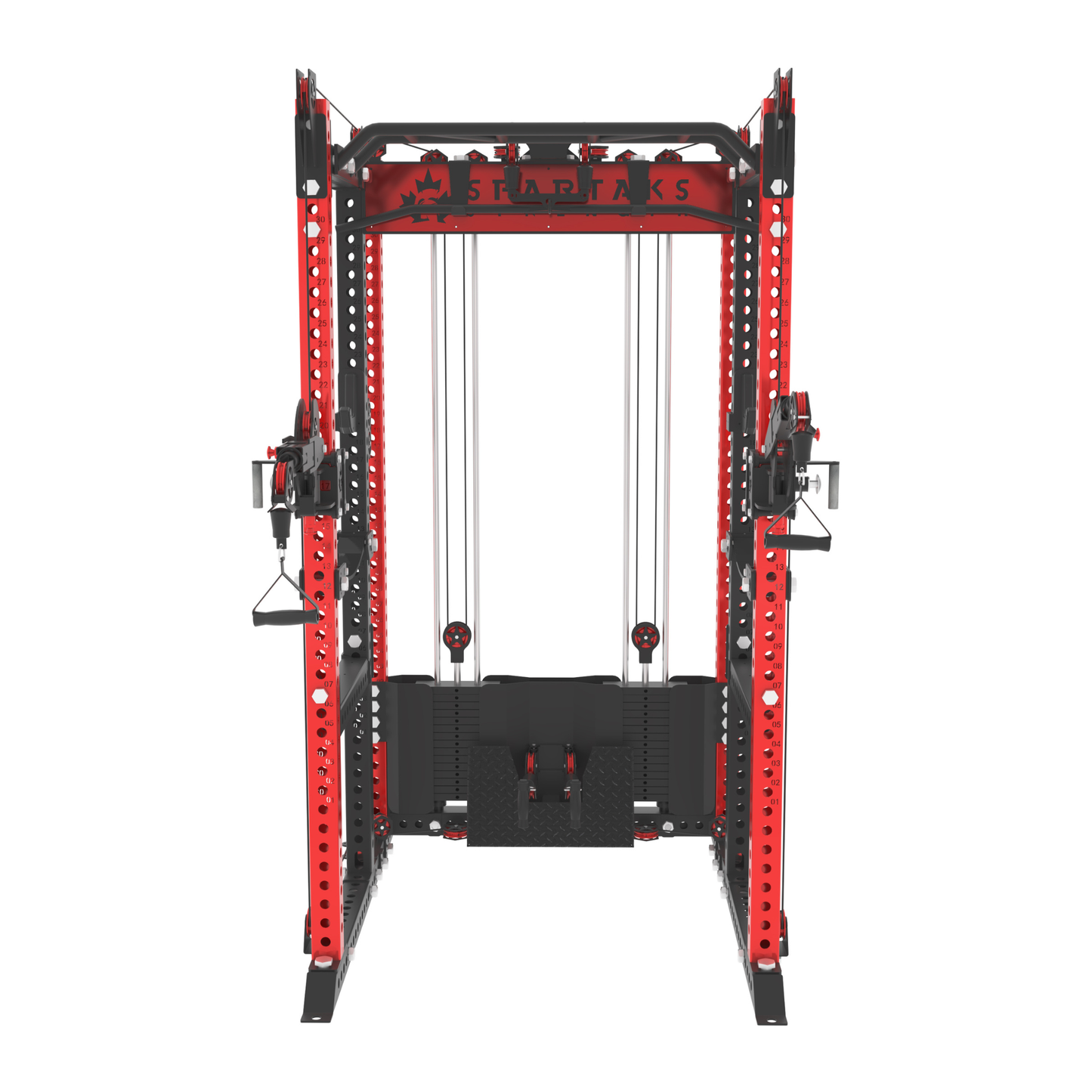 KB2406 6-Post Full Rack Functional Trainer 3"X3" 9-Gauge