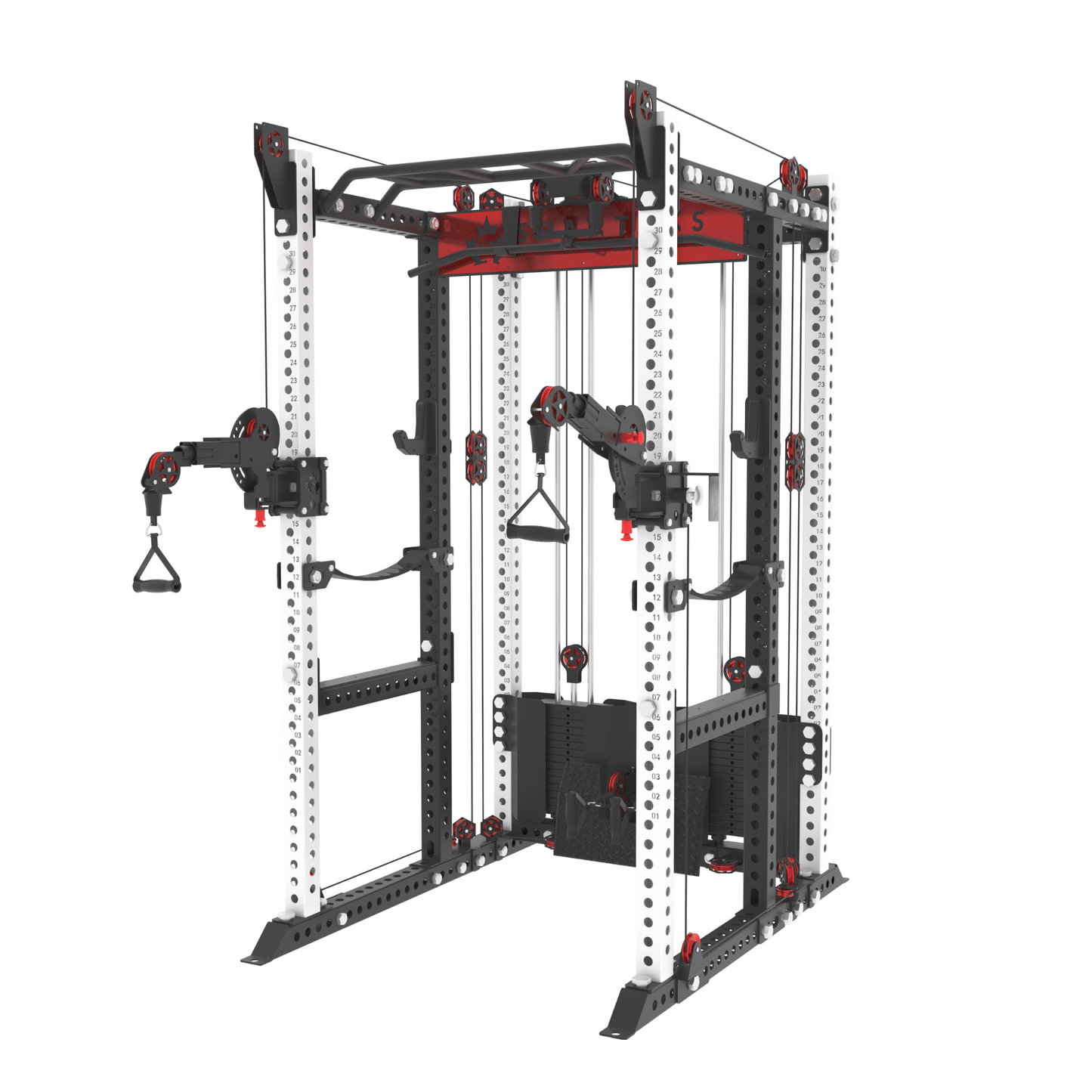 KB2406 6-Post Full Rack Functional Trainer 3"X3" 9-Gauge