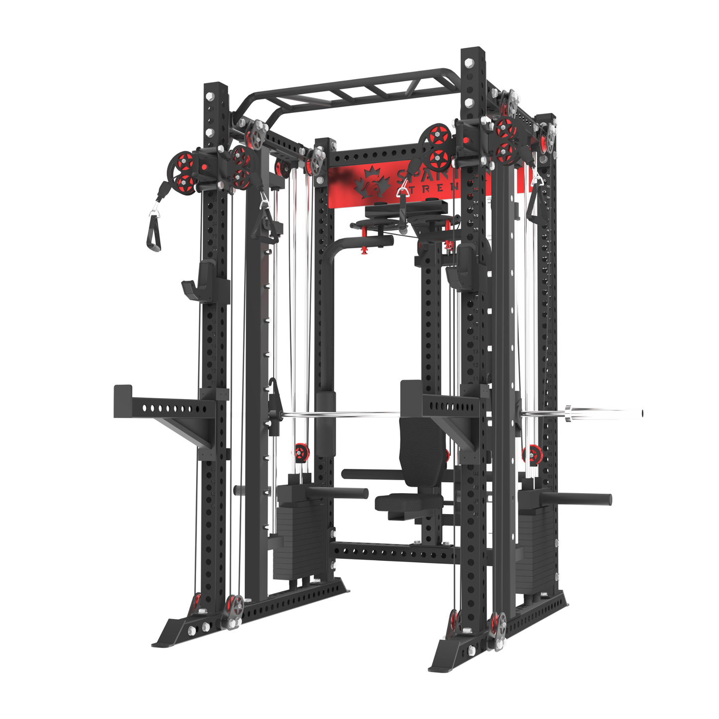 KB2407 Functional Smith Machine with Pec Deck 3"X3" 9-Gauge