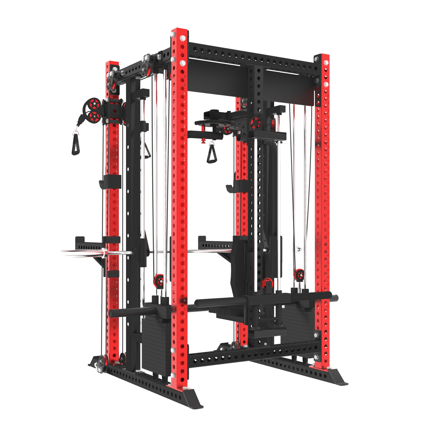 KB2407 Functional Smith Machine with Pec Deck 3"X3" 9-Gauge