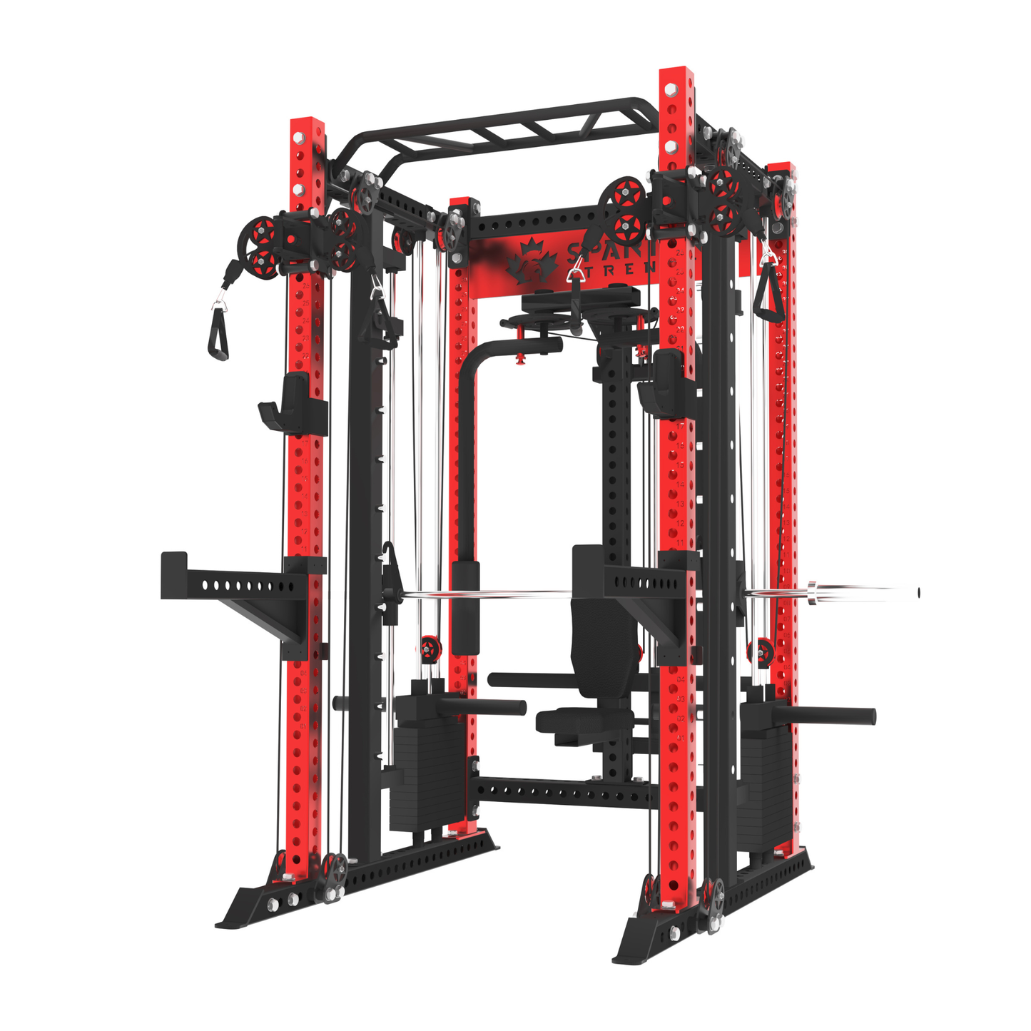 KB2407 Functional Smith Machine with Pec Deck 3"X3" 9-Gauge