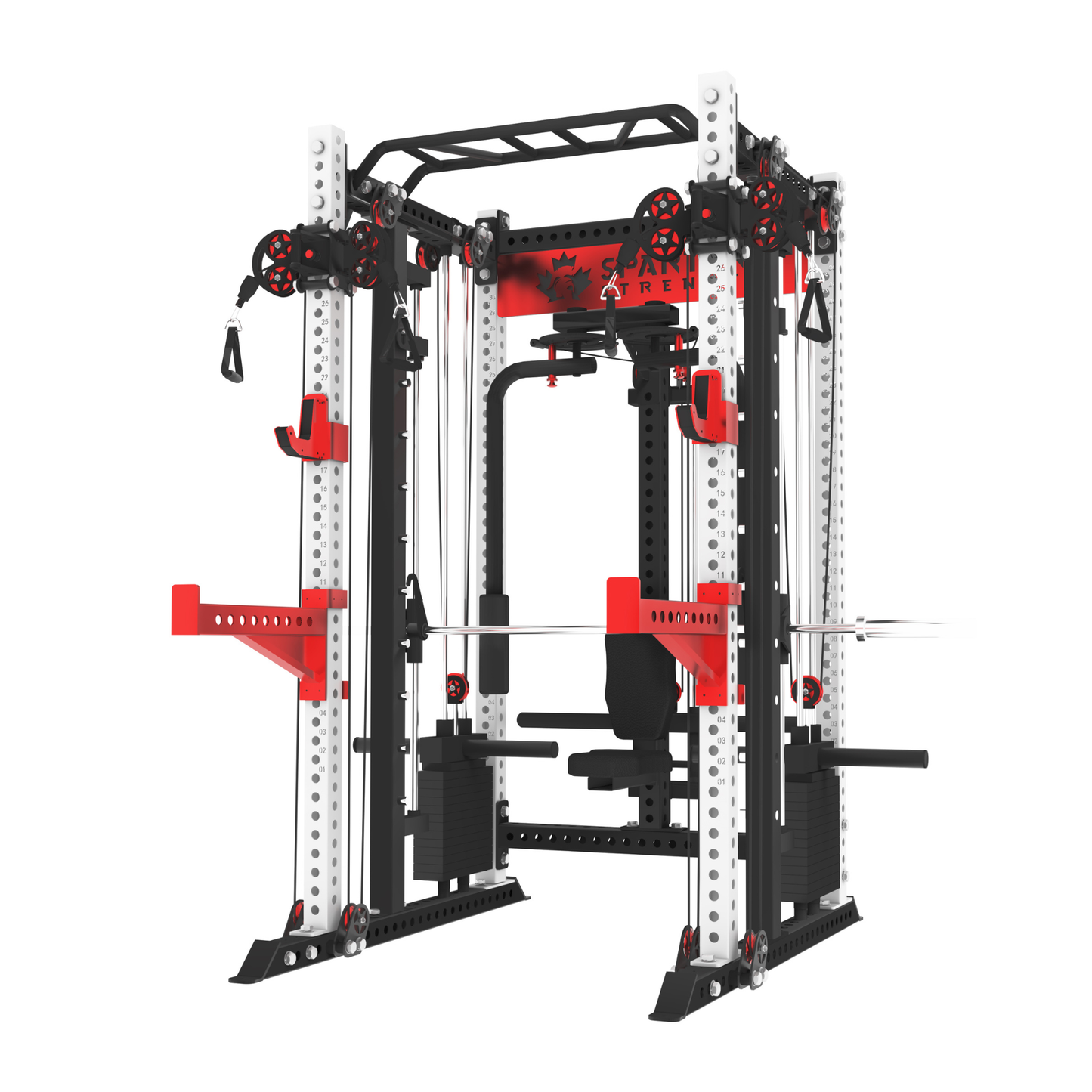 KB2407 Functional Smith Machine with Pec Deck 3"X3" 9-Gauge