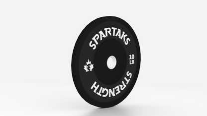 Spartaks Strength High Performance Bumper Plates (10LB to 55LB) - 10 LB weight plate for fitness equipment.