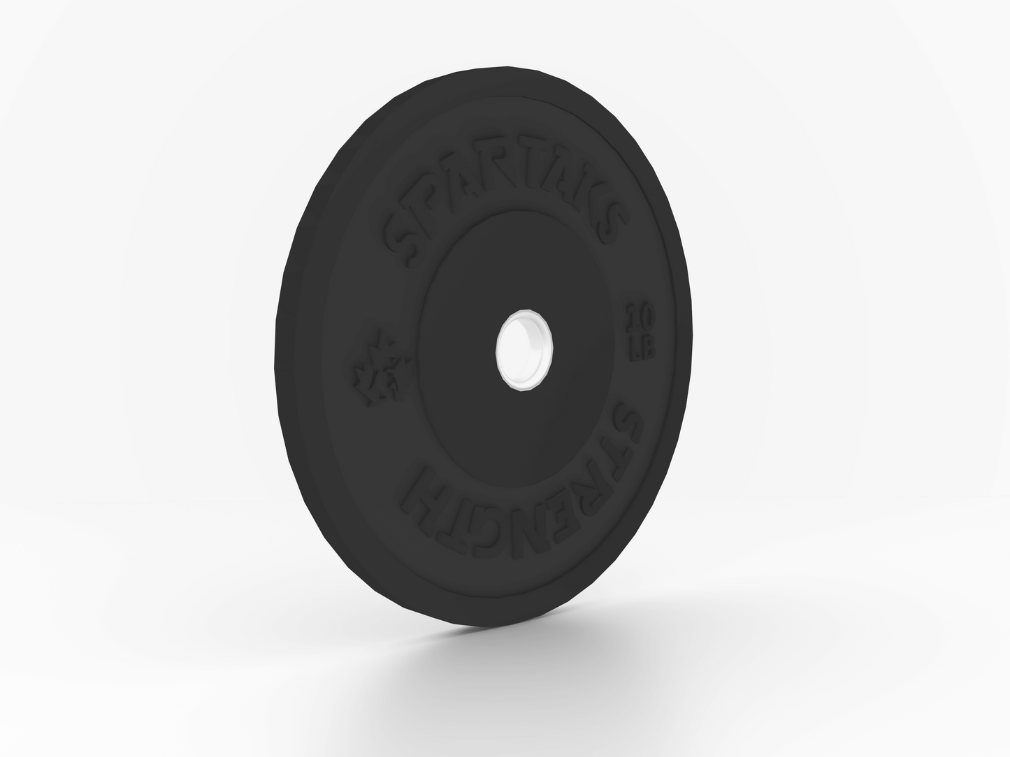Spartaks Strength High Performance Bumper Plates (10LB to 55LB) 50LB weight plate for gym and fitness equipment.