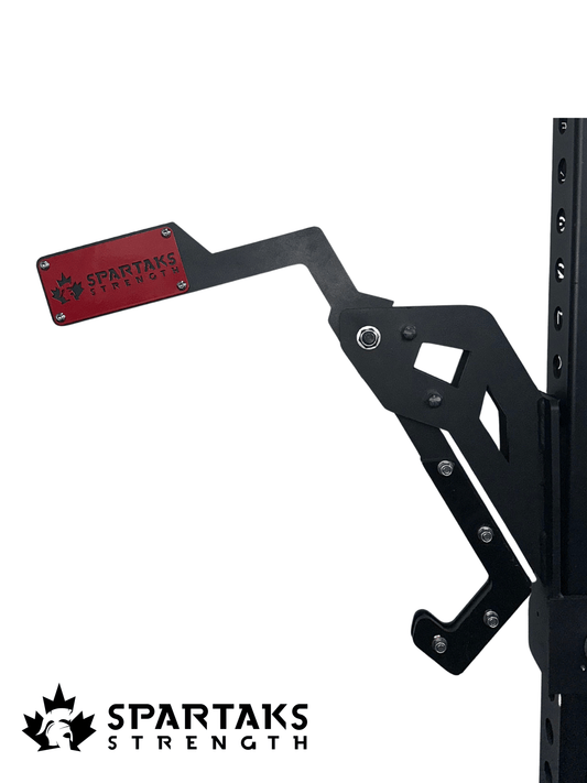 Spartaks Strength Adjustable Monolift Rack Attachment for safe lifting in home gym setups.