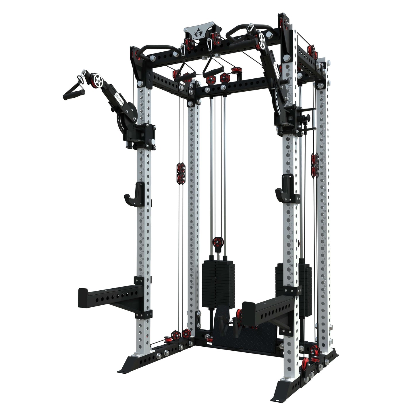 Spartaks Strength KB2404 Functional Trainer (3”×3”, 9-Gauge Steel) with multi pulley configurations.