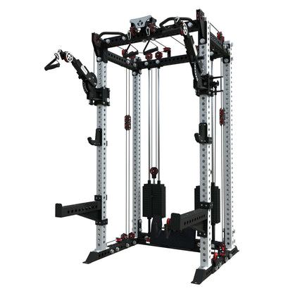 Spartaks Strength KB2404 Functional Trainer (3”×3”, 9-Gauge Steel) with multi pulley configurations.