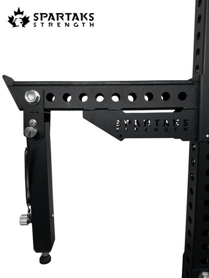 Spartaks Strength Spotter Arms with Stand Rack Attachment (Pair) close-up image showcasing design and build quality.